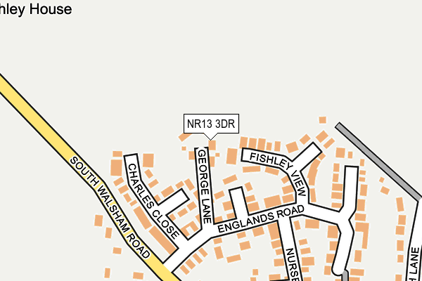NR13 3DR map - OS OpenMap – Local (Ordnance Survey)
