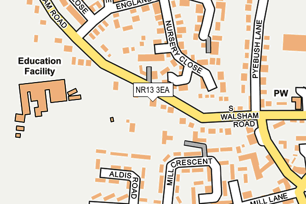 NR13 3EA map - OS OpenMap – Local (Ordnance Survey)