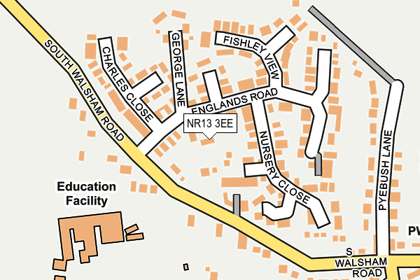 NR13 3EE map - OS OpenMap – Local (Ordnance Survey)