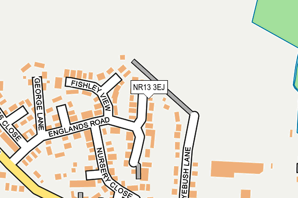 NR13 3EJ map - OS OpenMap – Local (Ordnance Survey)