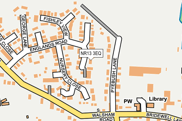 NR13 3EQ map - OS OpenMap – Local (Ordnance Survey)