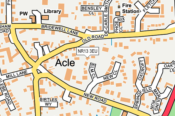 NR13 3EU map - OS OpenMap – Local (Ordnance Survey)