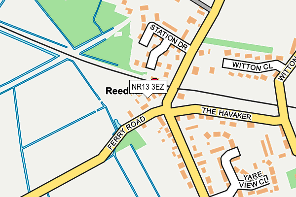 NR13 3EZ map - OS OpenMap – Local (Ordnance Survey)