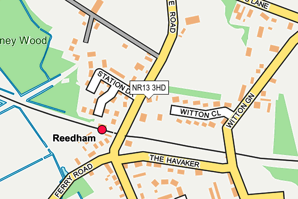 NR13 3HD map - OS OpenMap – Local (Ordnance Survey)