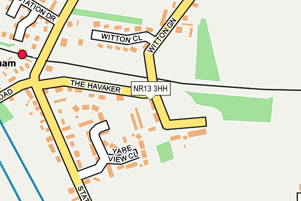 NR13 3HH map - OS OpenMap – Local (Ordnance Survey)