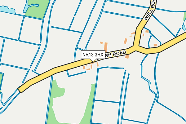 NR13 3HX map - OS OpenMap – Local (Ordnance Survey)