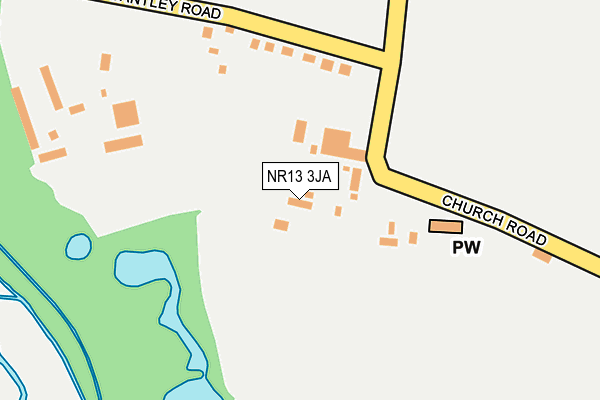 NR13 3JA map - OS OpenMap – Local (Ordnance Survey)