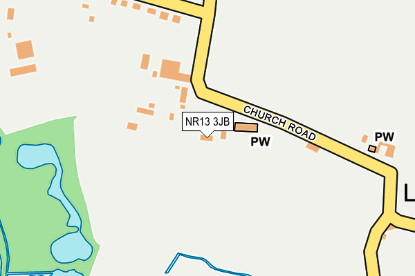 NR13 3JB map - OS OpenMap – Local (Ordnance Survey)