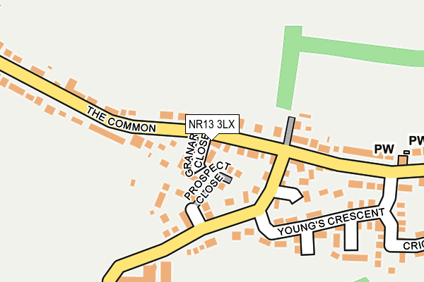 NR13 3LX map - OS OpenMap – Local (Ordnance Survey)