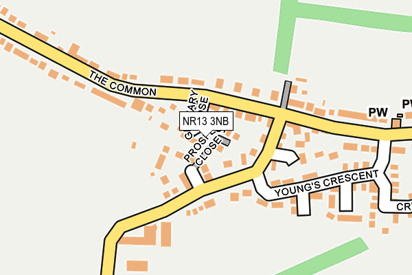 NR13 3NB map - OS OpenMap – Local (Ordnance Survey)