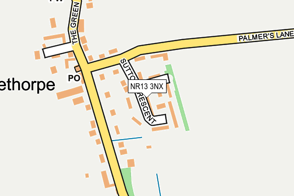 NR13 3NX map - OS OpenMap – Local (Ordnance Survey)