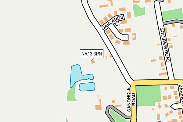 NR13 3PN map - OS OpenMap – Local (Ordnance Survey)