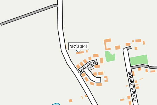 NR13 3PR map - OS OpenMap – Local (Ordnance Survey)