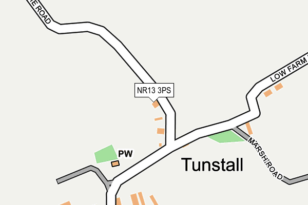 NR13 3PS map - OS OpenMap – Local (Ordnance Survey)