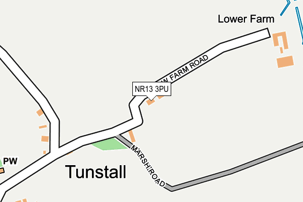 NR13 3PU map - OS OpenMap – Local (Ordnance Survey)