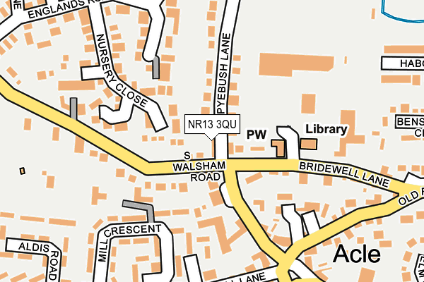 NR13 3QU map - OS OpenMap – Local (Ordnance Survey)