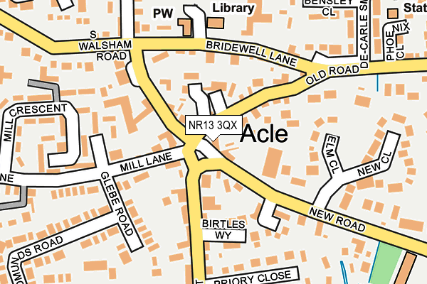 NR13 3QX map - OS OpenMap – Local (Ordnance Survey)