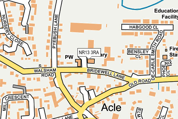NR13 3RA map - OS OpenMap – Local (Ordnance Survey)