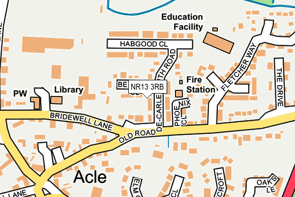NR13 3RB map - OS OpenMap – Local (Ordnance Survey)