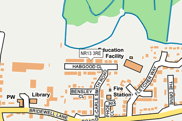 NR13 3RE map - OS OpenMap – Local (Ordnance Survey)