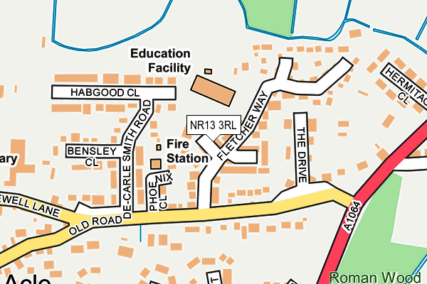 NR13 3RL map - OS OpenMap – Local (Ordnance Survey)