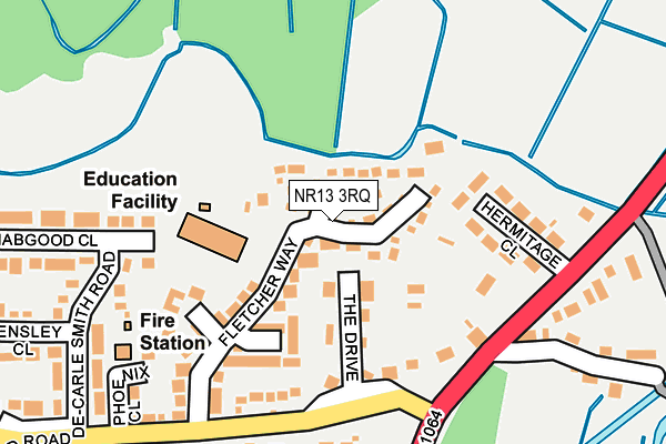 NR13 3RQ map - OS OpenMap – Local (Ordnance Survey)