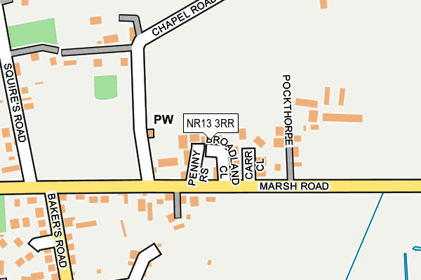 NR13 3RR map - OS OpenMap – Local (Ordnance Survey)