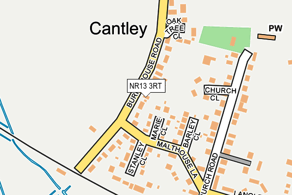 NR13 3RT map - OS OpenMap – Local (Ordnance Survey)