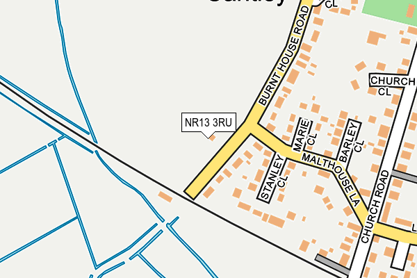 NR13 3RU map - OS OpenMap – Local (Ordnance Survey)