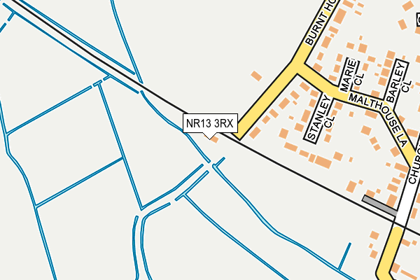 NR13 3RX map - OS OpenMap – Local (Ordnance Survey)