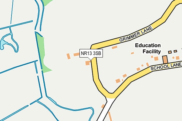 NR13 3SB map - OS OpenMap – Local (Ordnance Survey)
