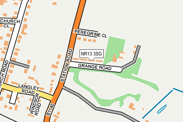 NR13 3SG map - OS OpenMap – Local (Ordnance Survey)