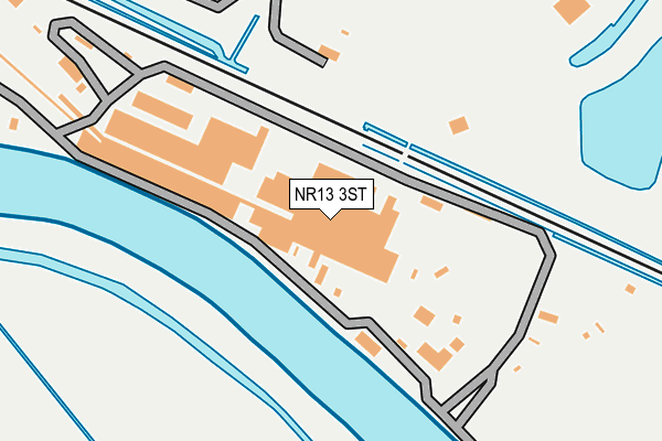 NR13 3ST map - OS OpenMap – Local (Ordnance Survey)