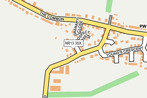 NR13 3SX map - OS OpenMap – Local (Ordnance Survey)