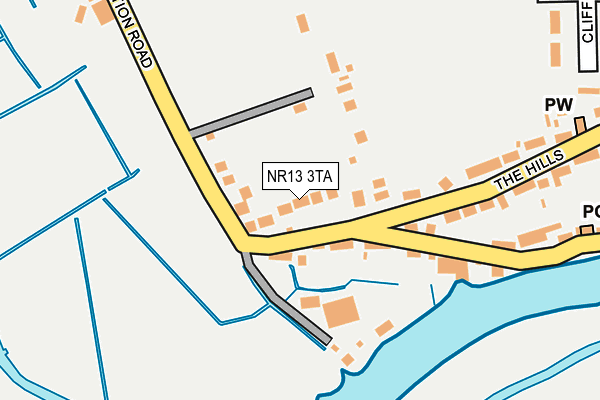 NR13 3TA map - OS OpenMap – Local (Ordnance Survey)