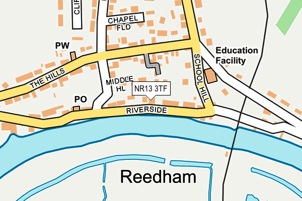 NR13 3TF map - OS OpenMap – Local (Ordnance Survey)