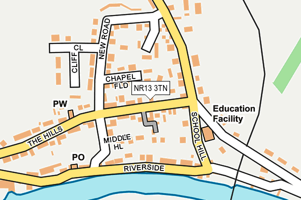 NR13 3TN map - OS OpenMap – Local (Ordnance Survey)