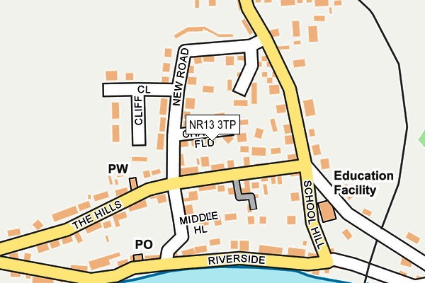 NR13 3TP map - OS OpenMap – Local (Ordnance Survey)
