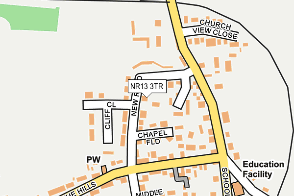 NR13 3TR map - OS OpenMap – Local (Ordnance Survey)