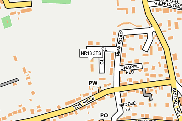 NR13 3TS map - OS OpenMap – Local (Ordnance Survey)