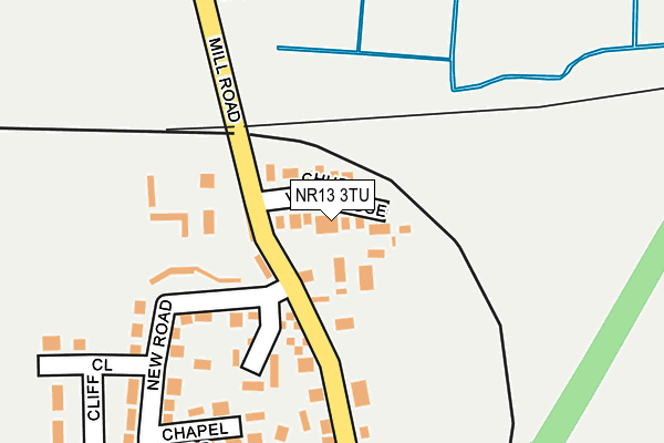 NR13 3TU map - OS OpenMap – Local (Ordnance Survey)