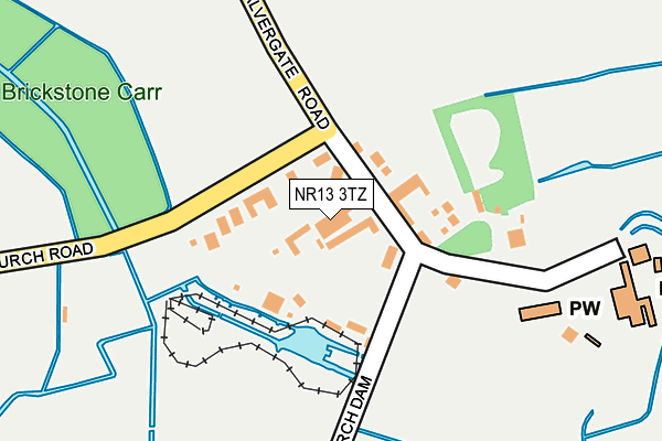 NR13 3TZ map - OS OpenMap – Local (Ordnance Survey)