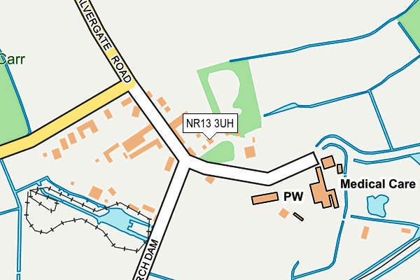 NR13 3UH map - OS OpenMap – Local (Ordnance Survey)