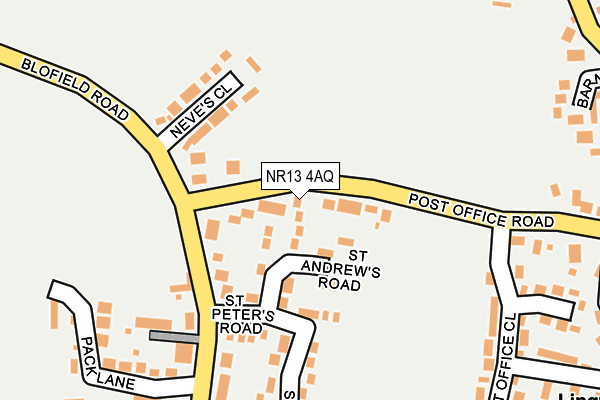 NR13 4AQ map - OS OpenMap – Local (Ordnance Survey)