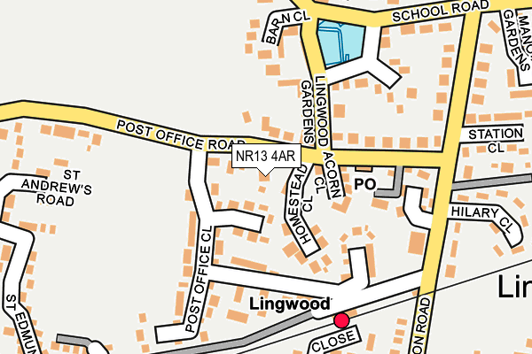 NR13 4AR map - OS OpenMap – Local (Ordnance Survey)