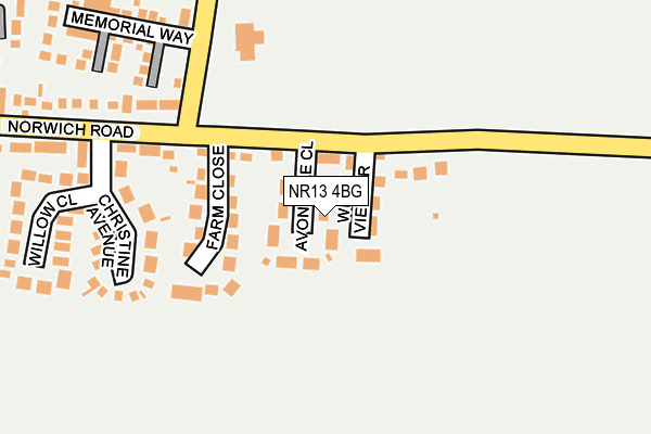 NR13 4BG map - OS OpenMap – Local (Ordnance Survey)