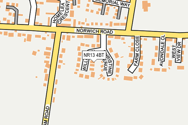 NR13 4BT map - OS OpenMap – Local (Ordnance Survey)