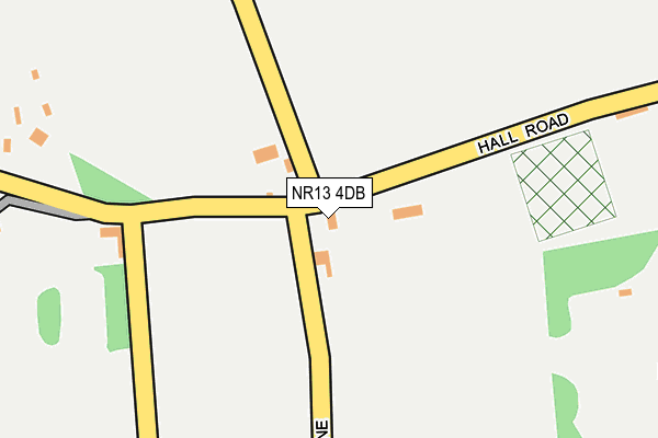 NR13 4DB map - OS OpenMap – Local (Ordnance Survey)
