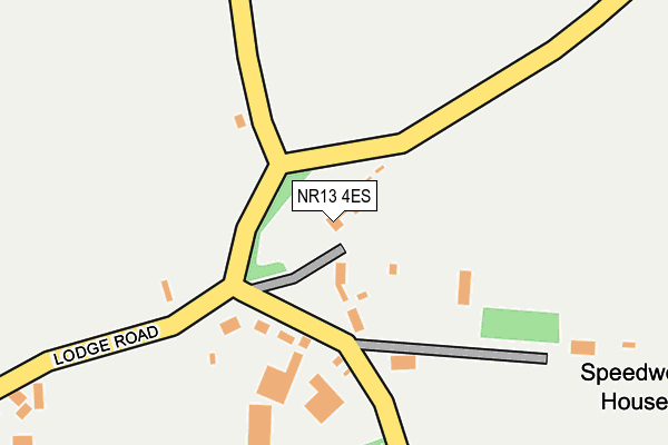 NR13 4ES map - OS OpenMap – Local (Ordnance Survey)