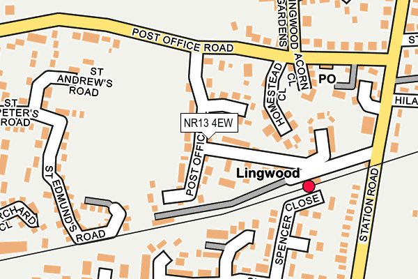 NR13 4EW map - OS OpenMap – Local (Ordnance Survey)
